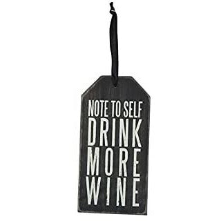 Bottle Tag-Drink More Wine