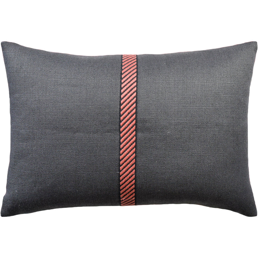 Cabana Tape Pillow - Poppy