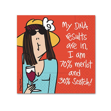 Cocktail Napkins- My DNA Results