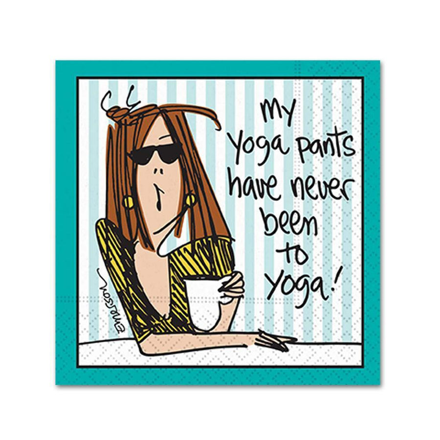 Cocktail Napkin- Yoga Pants