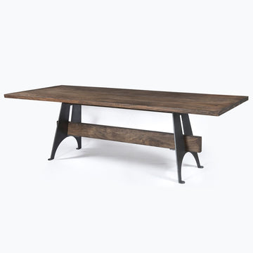 Mango Wood/Metal Dining Table