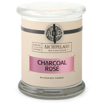 Archipelago Charcoal Rose Glass Jar Candle