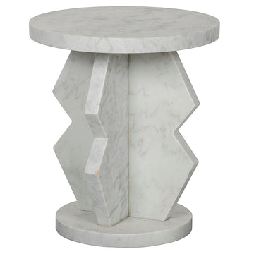 Belasco Side Table, Marble