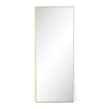 Bellvue Floor Mirror - Polished Brass