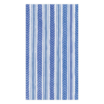 Guest Towel Napkins - Carmen Stripe Blue