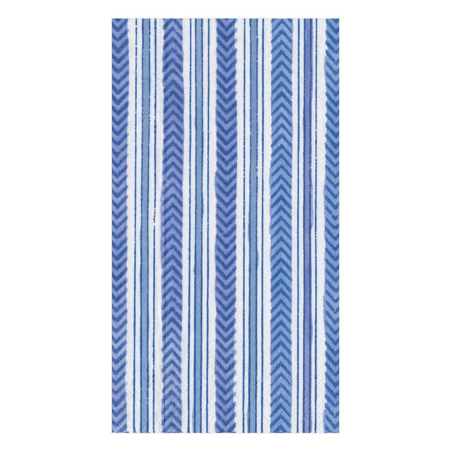 Guest Towel Napkins - Carmen Stripe Blue