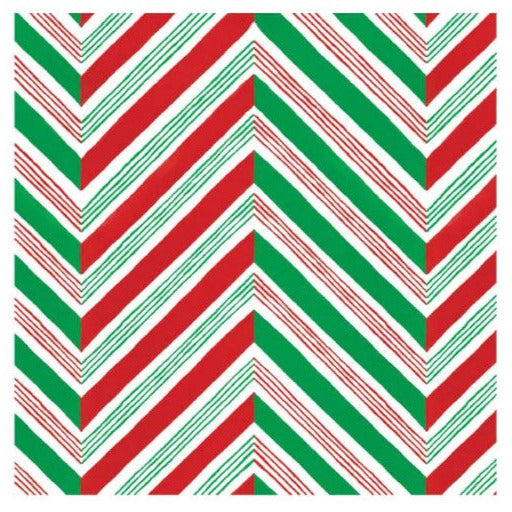 Candy Cane Stripes Paper Cocktail Napkins