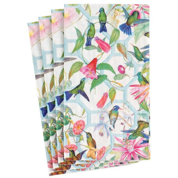 Hummingbird Trellis Paper Guest Towel Napkins