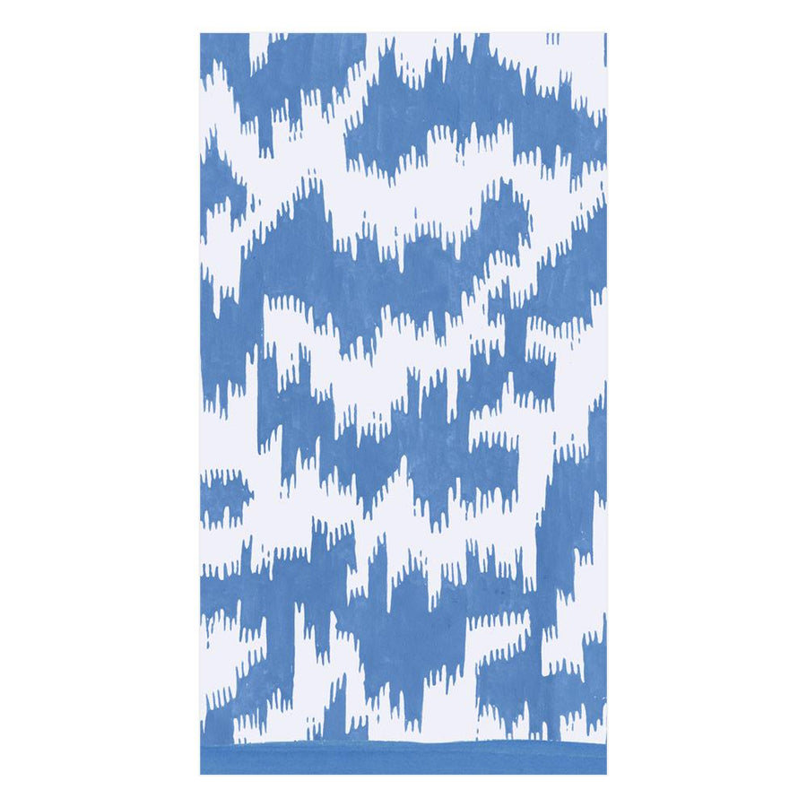 Guest Towel Napkins - Modern Moiré Blue