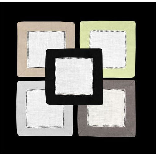 Hemstitch Cocktail Napkin Border 6x6