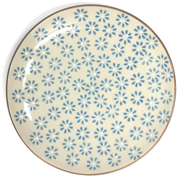 Bohemian Blue Flower Plate