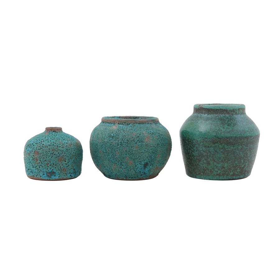 Turquoise Terra-cotta Vase