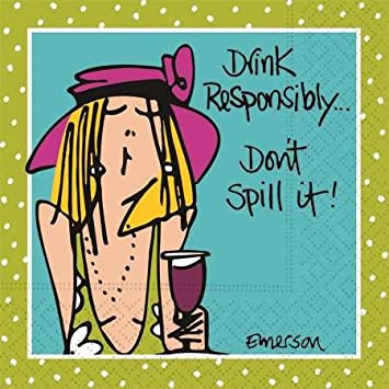 Cocktail Napkin - Don't Spill It