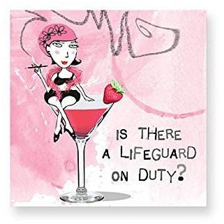 Cocktail Napkin - Lifeguard On Duty