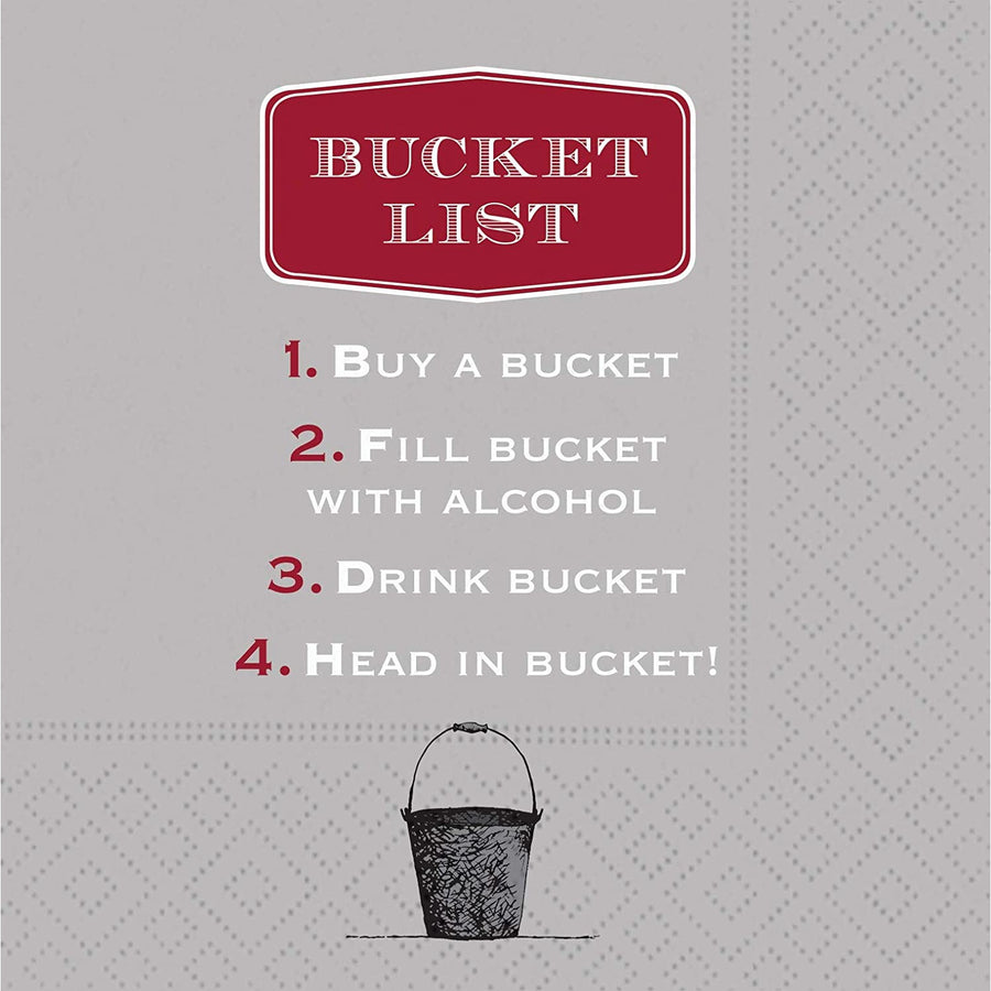Cocktail Napkin - Bucket List