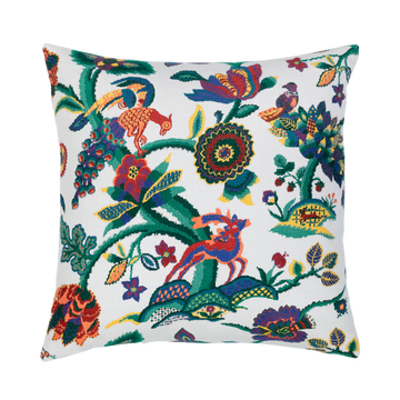 Folk Art Jewel Outdoor Pillow