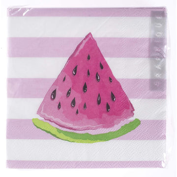 Beverage Napkins - Watermelon Slice