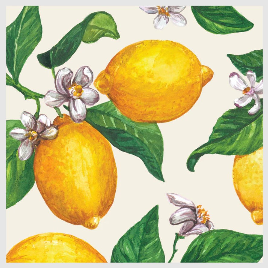 Lemons Cocktail Napkin