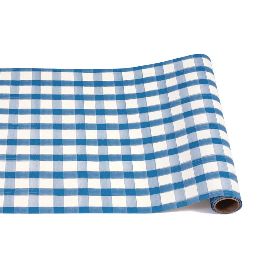 Runner - Check Painted Blue