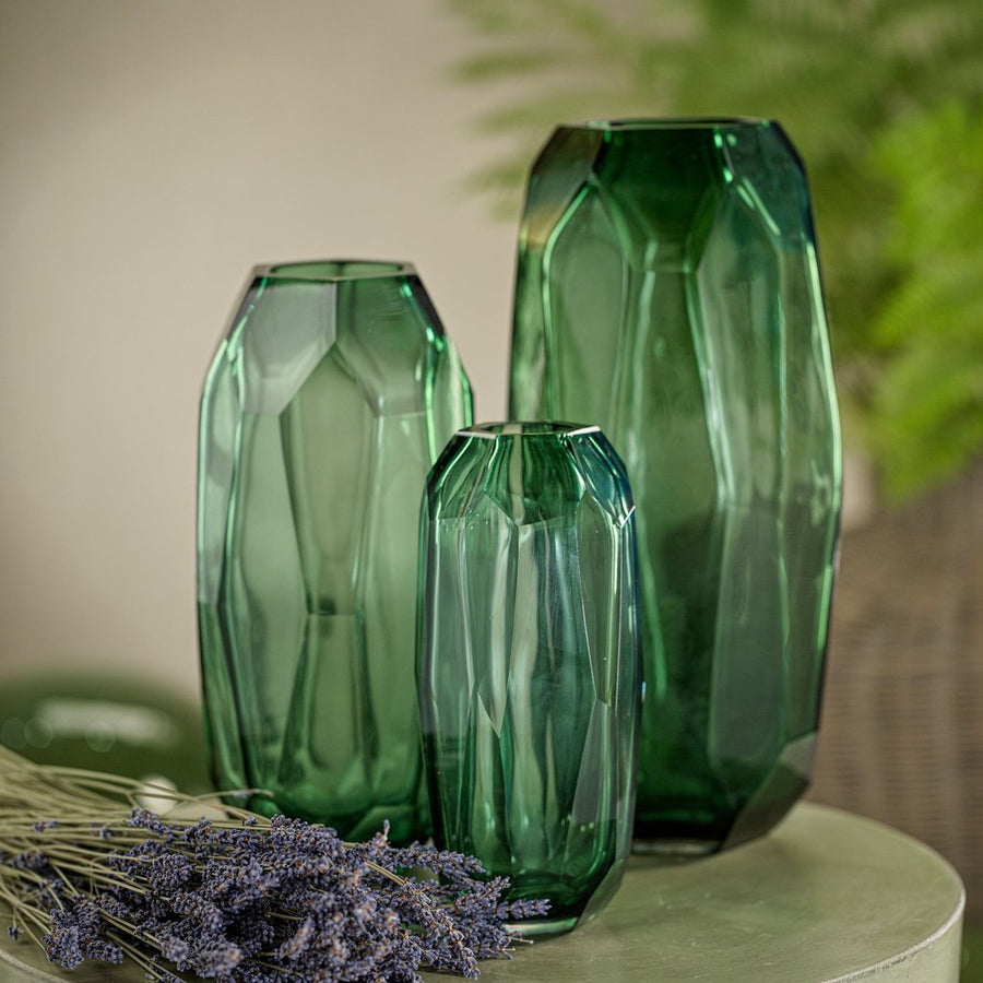 Imperial Jade Glass Vase