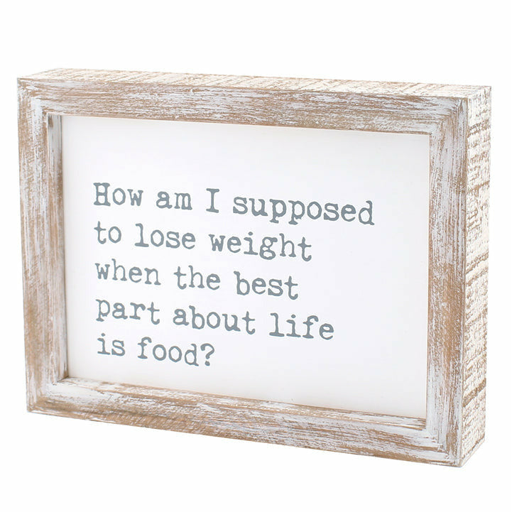 Lose Weight Framed Sign