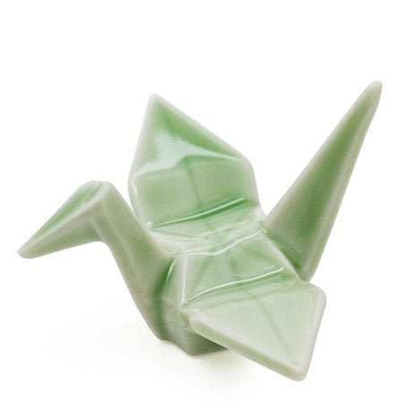 Chopstick Rest - Green Crane