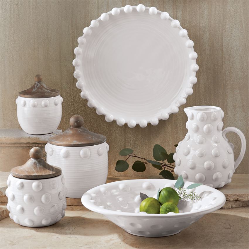 Raised Dotted Rim Platter