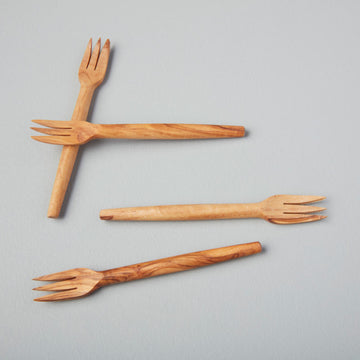 Olive Wood Forks