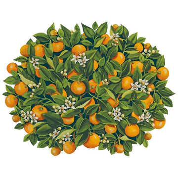 Oranges Die-Cut Placemat