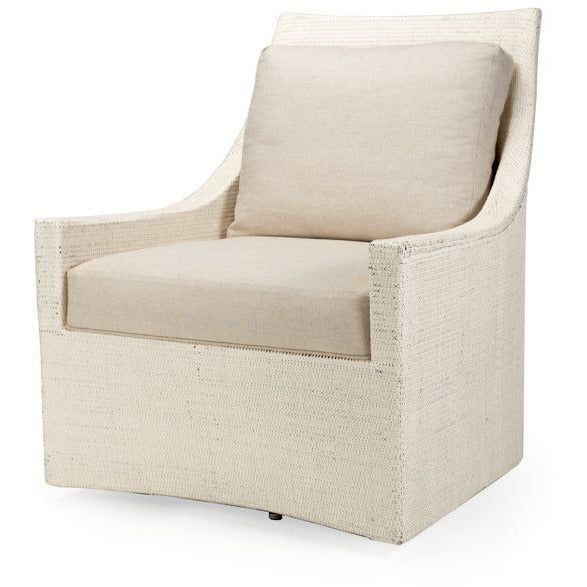 Rolly Swivel Lounge Chair - White