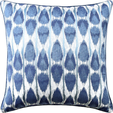 Dubai Ikat Indigo Pillow