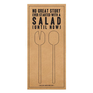 Cardboard Book Set - Salad Serving Set