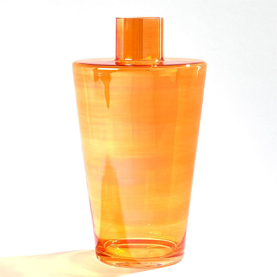 Shoulder Vase-Luster Orange