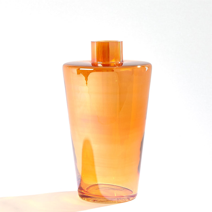 Shoulder Vase-Luster Orange