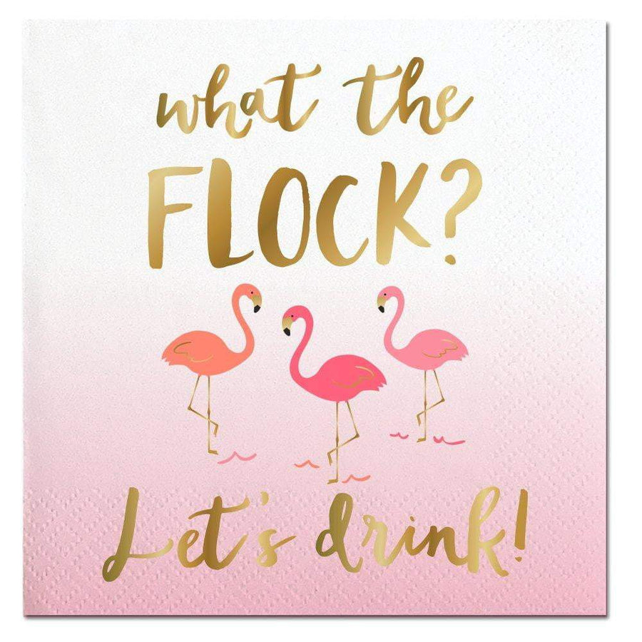 Beverage Napkins - What The Flock