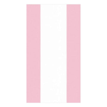 Bandol Stripe Paper Guest Towel Napkins in Petal Pink