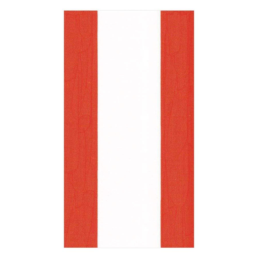 Bandol Stripe Paper Guest Towel Napkins in Red