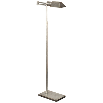 Studio Swing Arm Floor Lamp in Antique Nickel