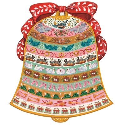 Die-Cut Twelve Days of Christmas Bell Placemat