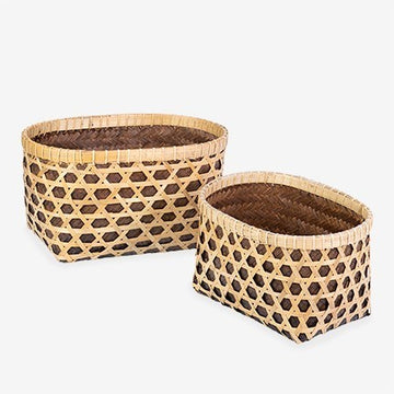 Patterned Woven Container