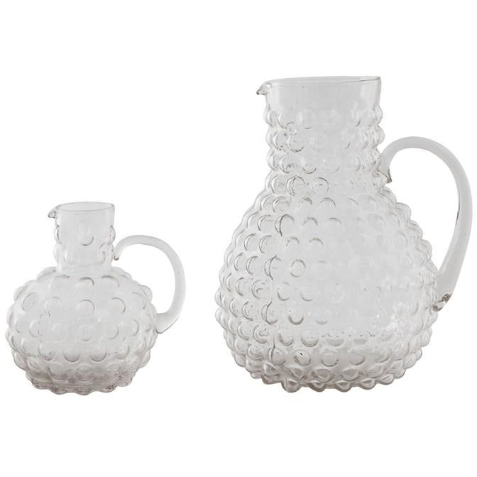 Glass Hobnail Pitcher