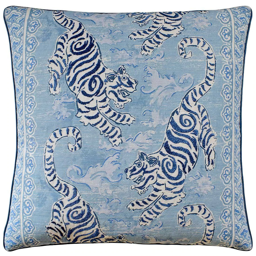 Bongol Print (Sky) 22x22 Pillow