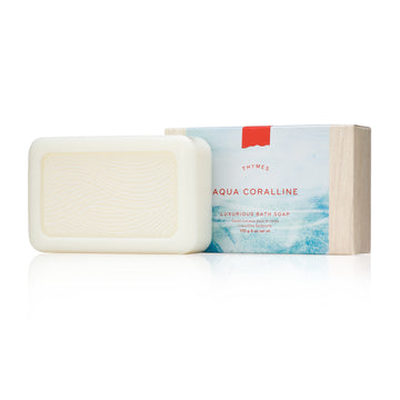 Thymes 6.8 oz Bar Soap - Aqua Coralline