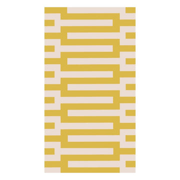 Guest Towel Napkins - Zipper Yellow