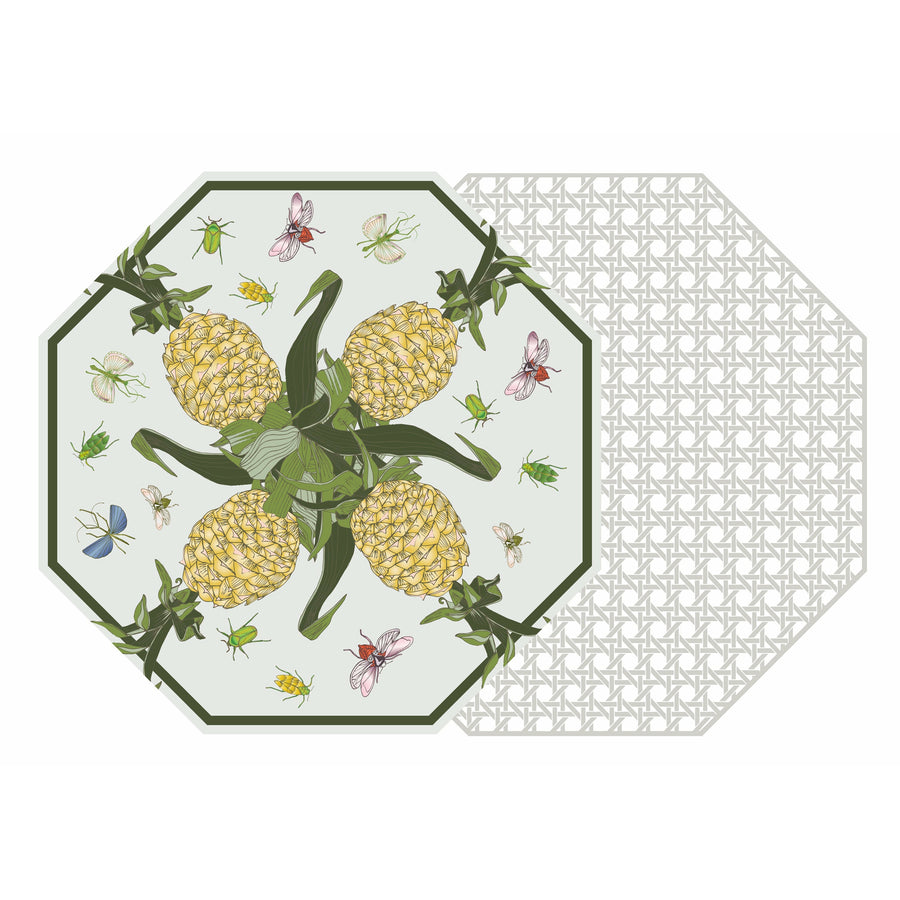 Reversible Pineapple and Bug Placemat