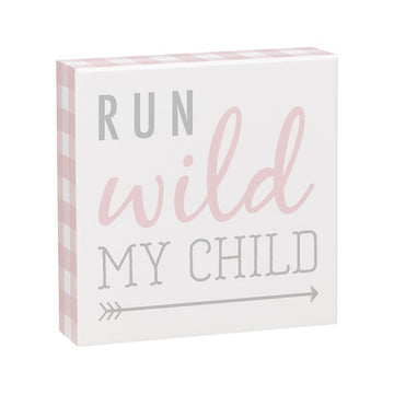 Box Sign - Run  Wild