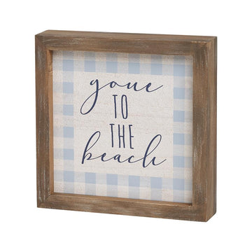 Box Sign - Gone To The Beach