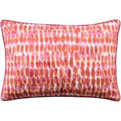 Rain Water Pink / Coral Lumbar Pillow